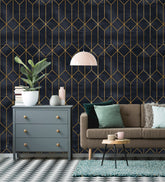 Art Deco Geometric Vintage  Wallpaper